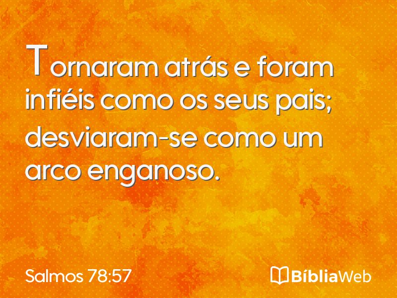Salmos 78:57 em imagem para compartilhar
