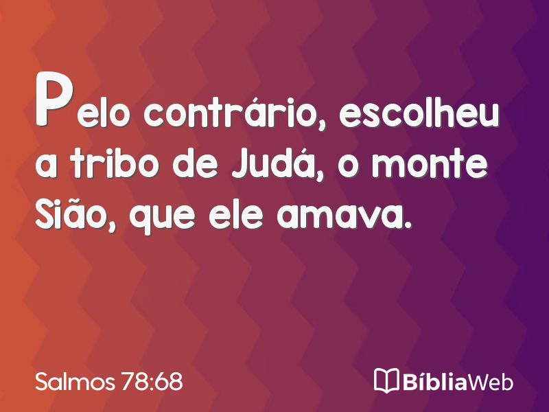 Salmos 78:68 em imagem para compartilhar