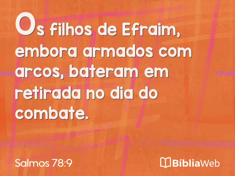 Salmos 78:9 em imagem para compartilhar
