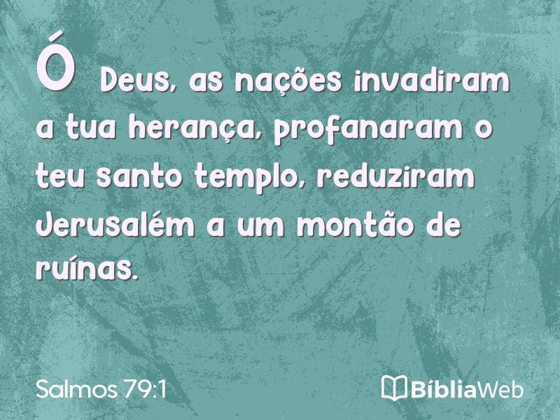 Salmos 79:1 em imagem para compartilhar
