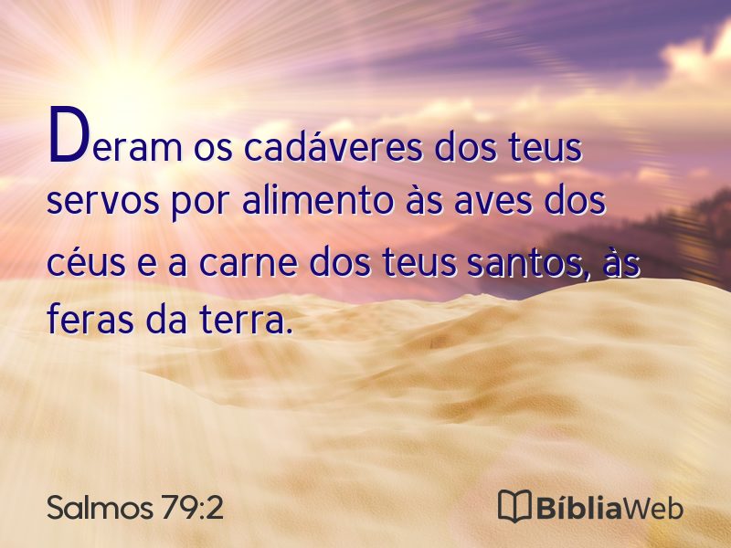 Salmos 79:2 em imagem para compartilhar