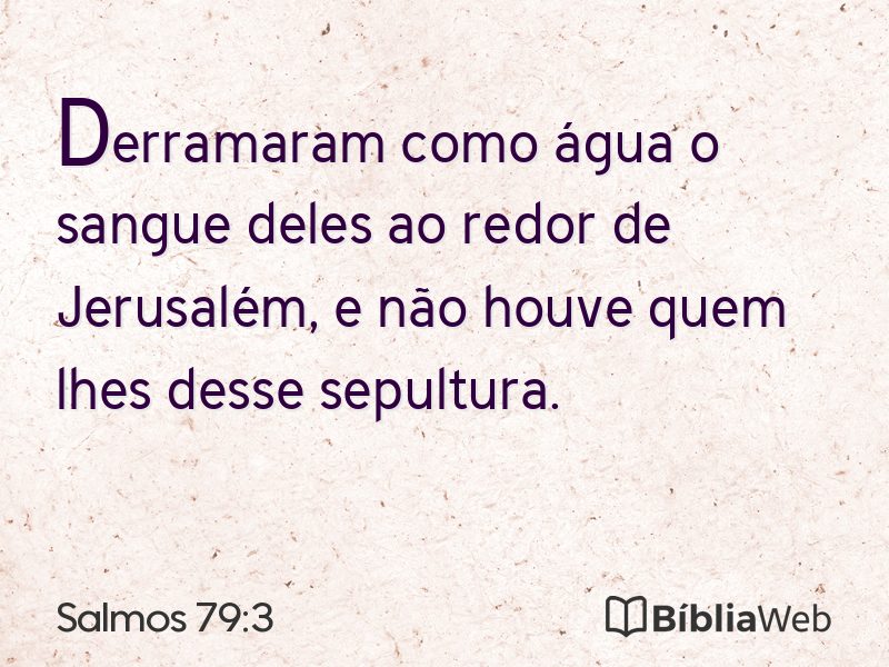 Salmos 79:3 em imagem para compartilhar