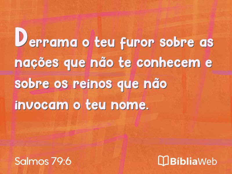 Salmos 79:6 em imagem para compartilhar