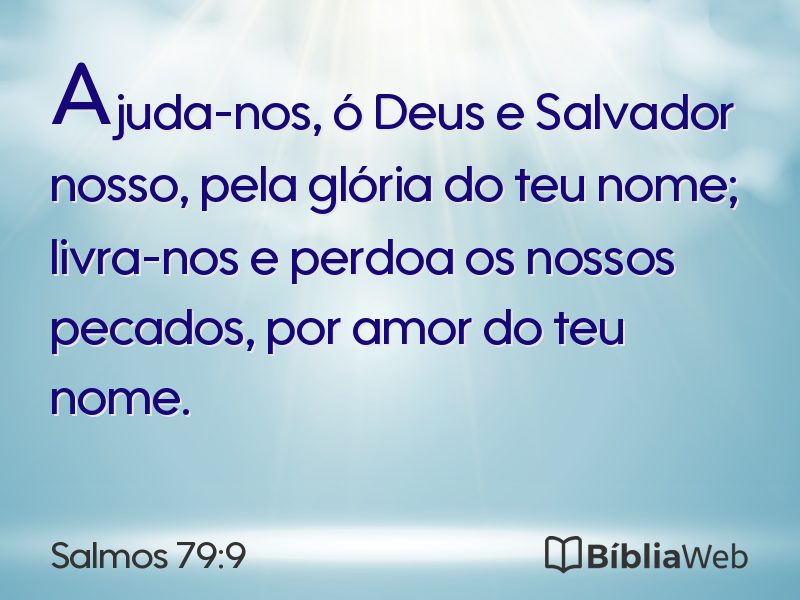 Salmos 79:9 em imagem para compartilhar
