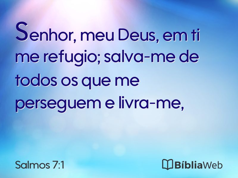 Salmos 7:1 em imagem para compartilhar