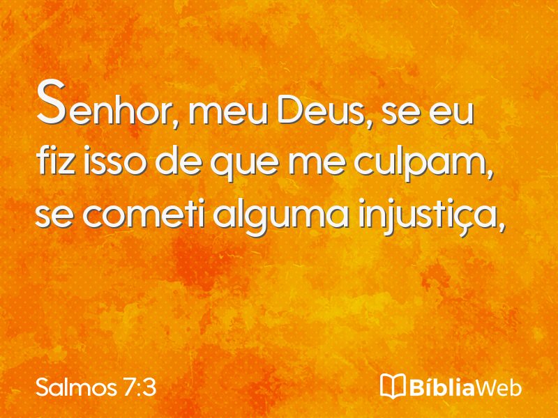Salmos 7:3 em imagem para compartilhar