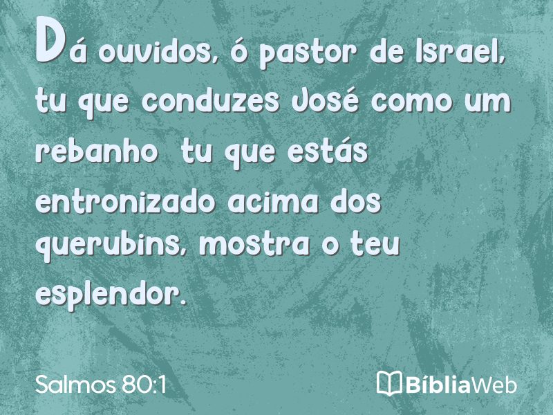 Salmos 80:1 em imagem para compartilhar
