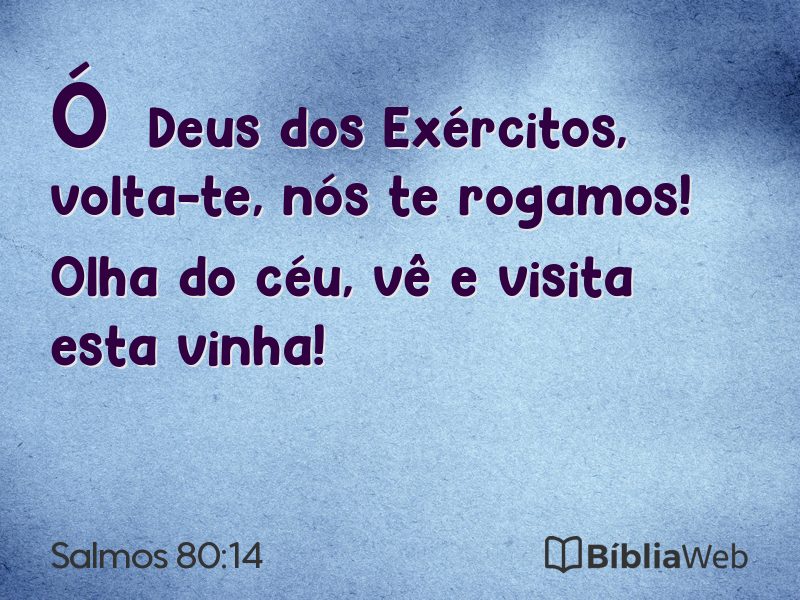 Salmos 80:14 em imagem para compartilhar