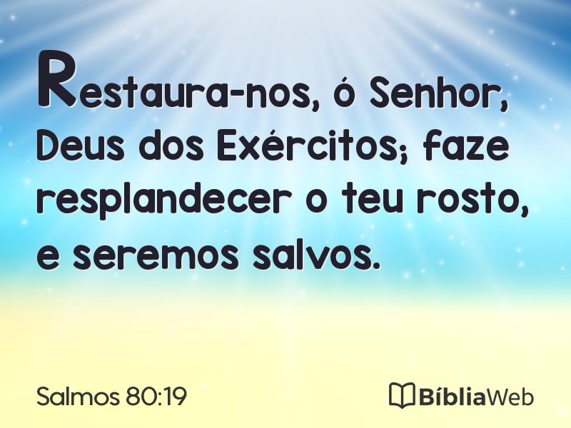 Salmos 80:19 em imagem para compartilhar