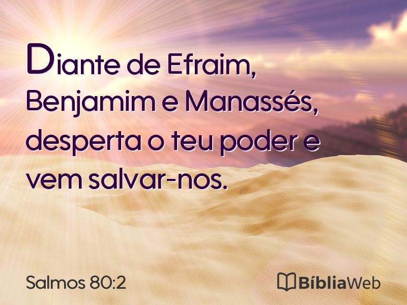 Salmos 80:2 em imagem para compartilhar