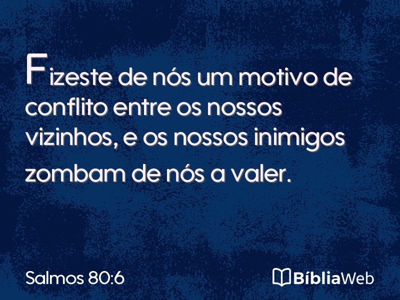 Salmos 80:6 em imagem para compartilhar