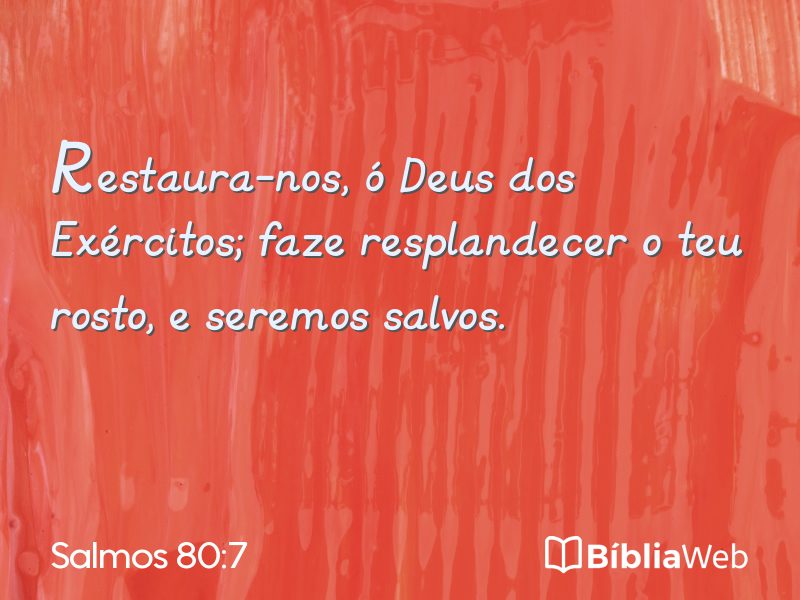 Salmos 80:7 em imagem para compartilhar