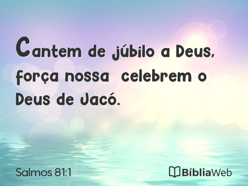 Salmos 81:1 em imagem para compartilhar