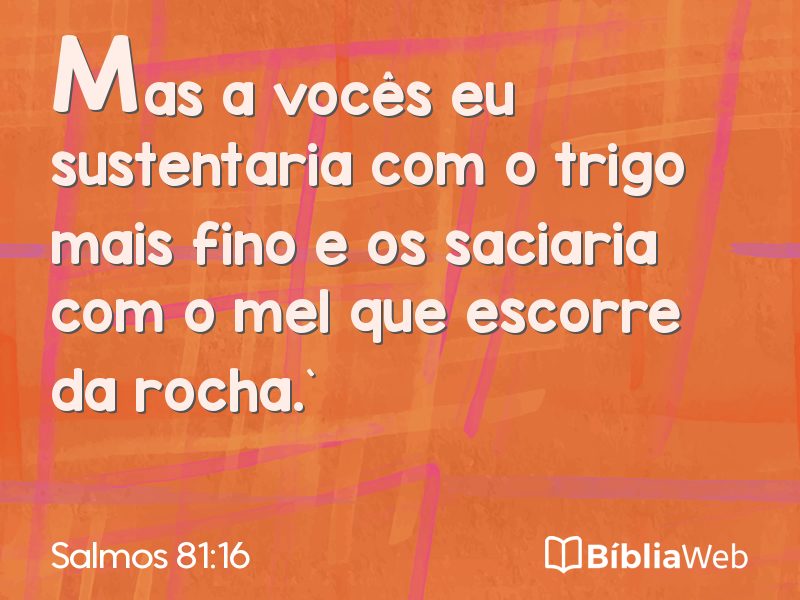 Salmos 81:16 em imagem para compartilhar