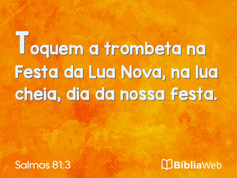 Salmos 81:3 em imagem para compartilhar