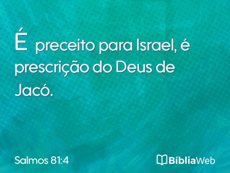 Salmos 81:4 em imagem para compartilhar