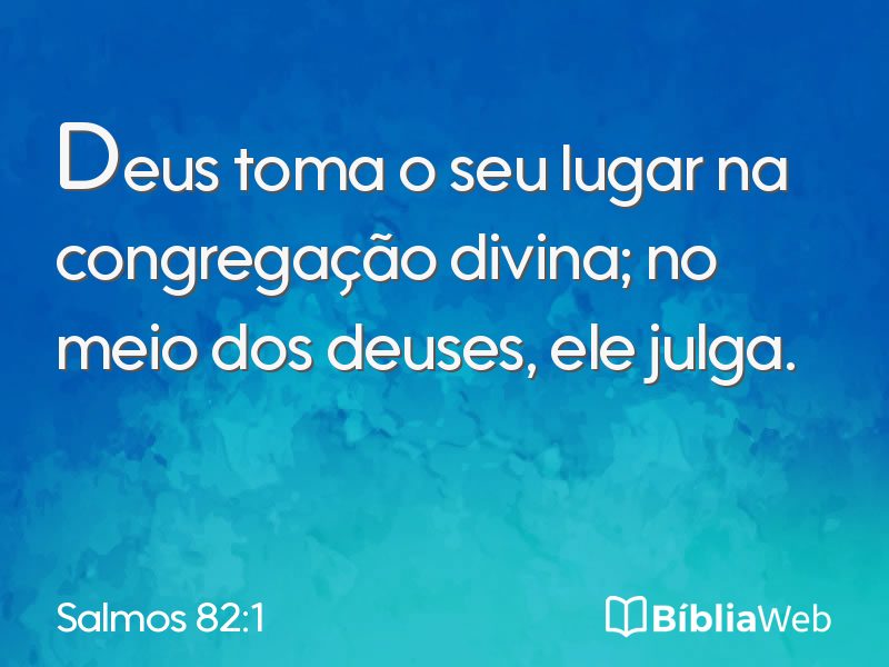 Salmos 82:1 em imagem para compartilhar