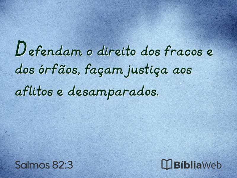 Salmos 82:3 em imagem para compartilhar