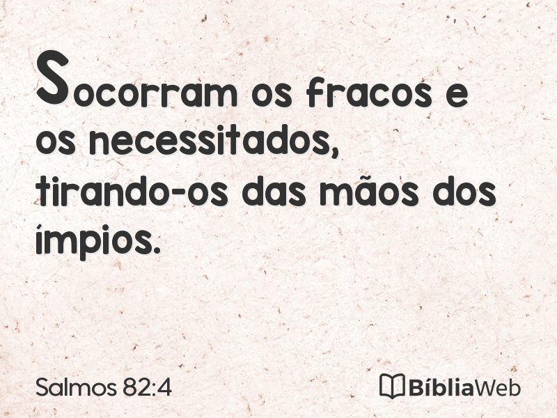 Salmos 82:4 em imagem para compartilhar