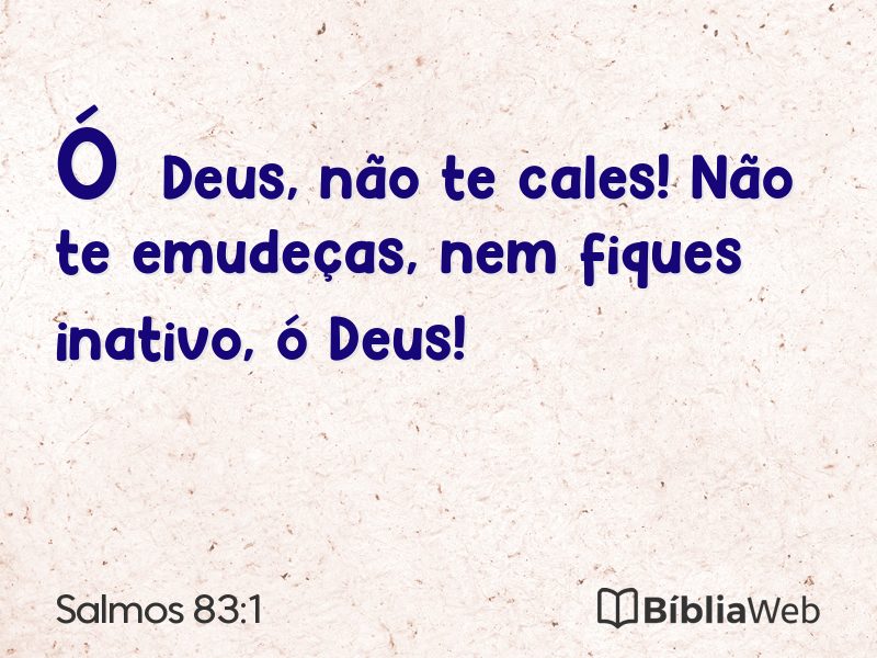 Salmos 83:1 em imagem para compartilhar