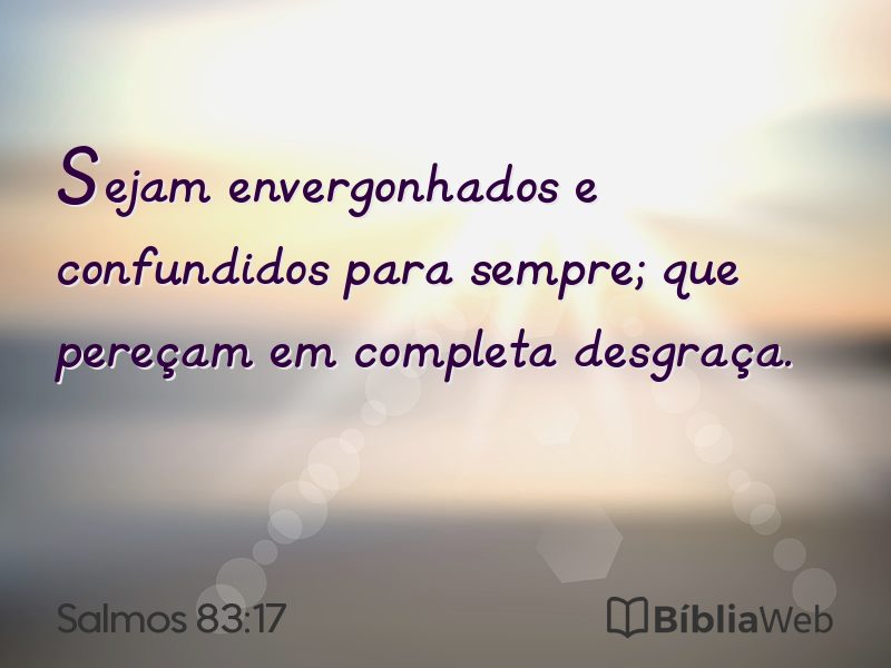 Salmos 83:17 em imagem para compartilhar
