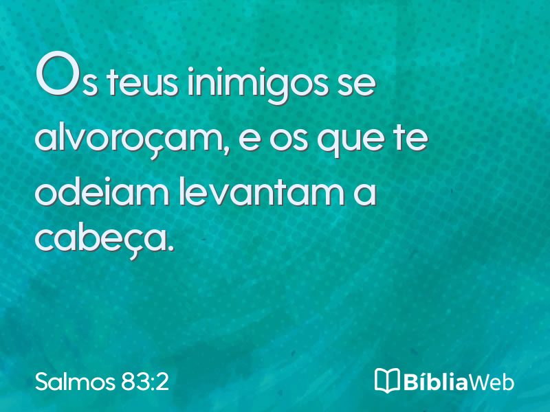 Salmos 83:2 em imagem para compartilhar