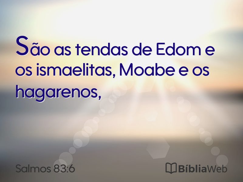 Salmos 83:6 em imagem para compartilhar