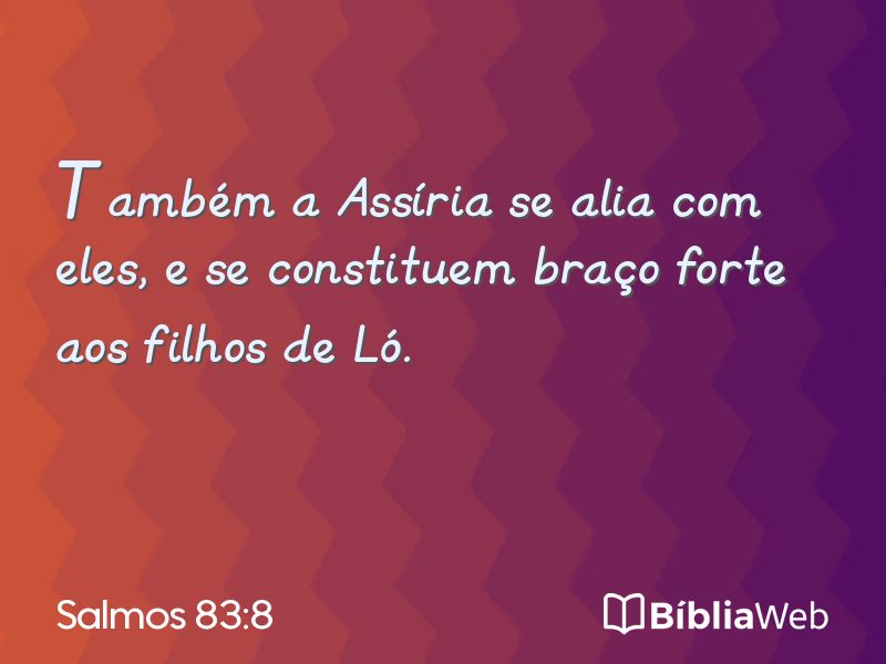 Salmos 83:8 em imagem para compartilhar