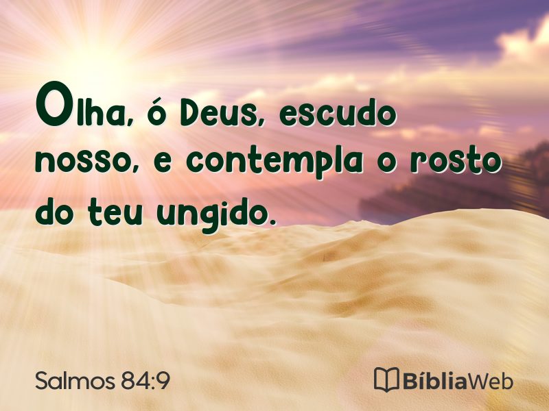 Salmos 84:9 em imagem para compartilhar