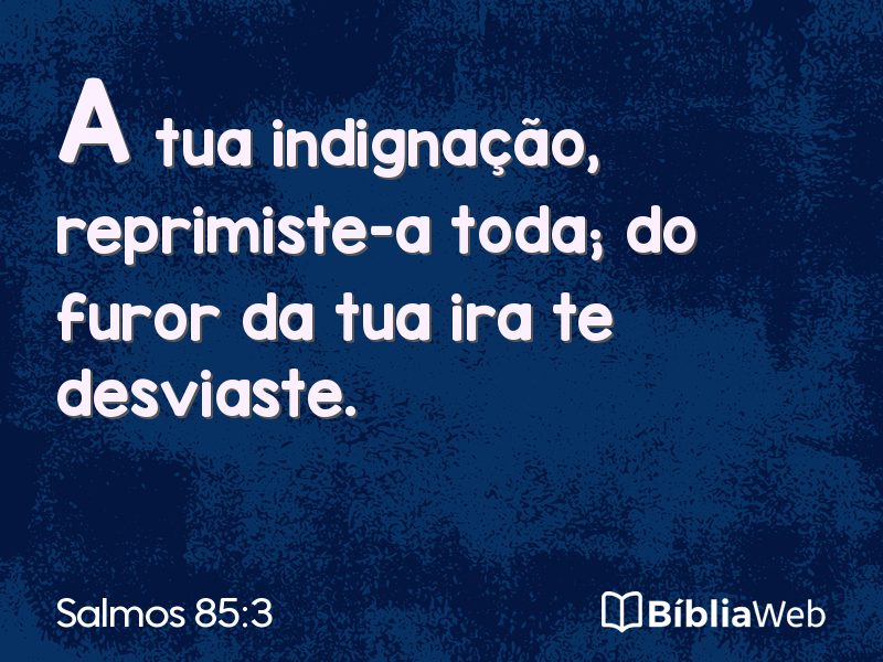 Salmos 85:3 em imagem para compartilhar