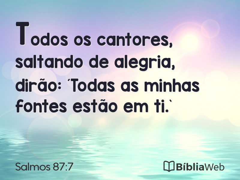 Salmos 87:7 em imagem para compartilhar