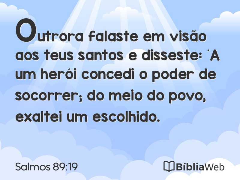 Salmos 89:19 em imagem para compartilhar