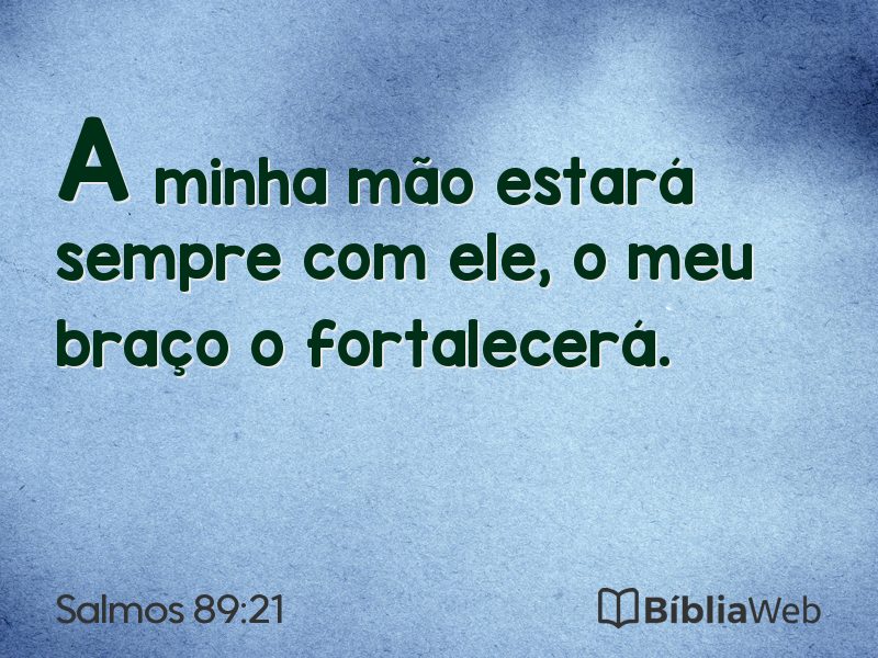 Salmos 89:21 em imagem para compartilhar