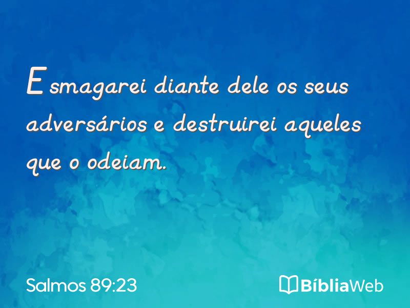Salmos 89:23 em imagem para compartilhar