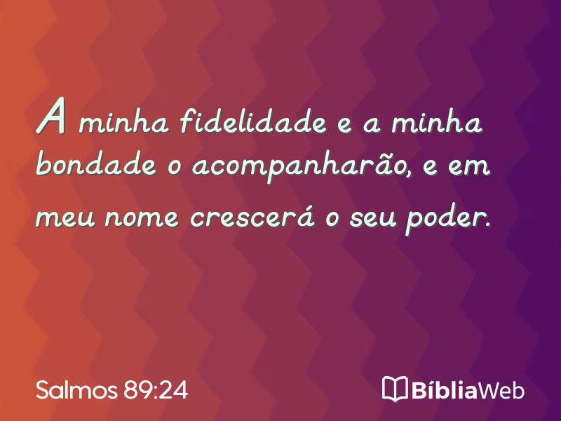 Salmos 89:24 em imagem para compartilhar