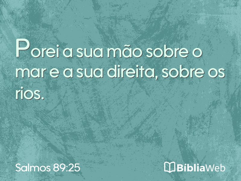 Salmos 89:25 em imagem para compartilhar