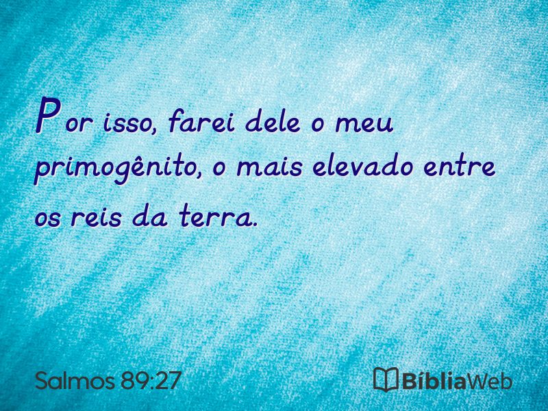 Salmos 89:27 em imagem para compartilhar