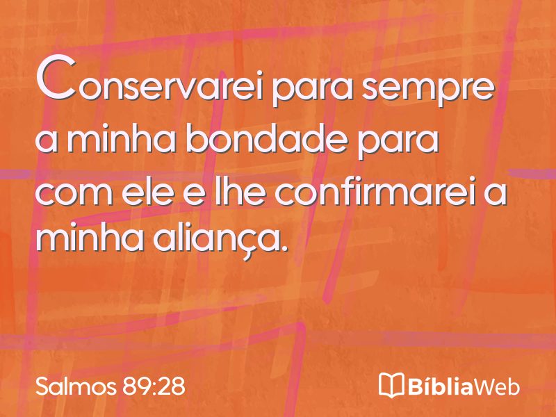 Salmos 89:28 em imagem para compartilhar