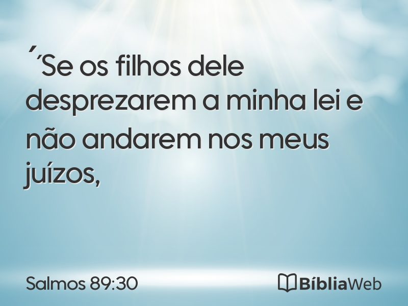 Salmos 89:30 em imagem para compartilhar