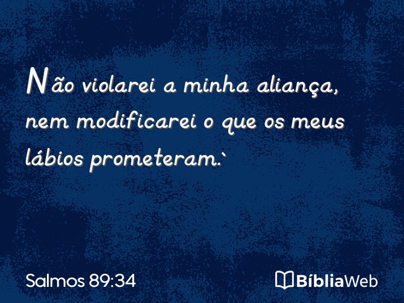 Salmos 89:34 em imagem para compartilhar