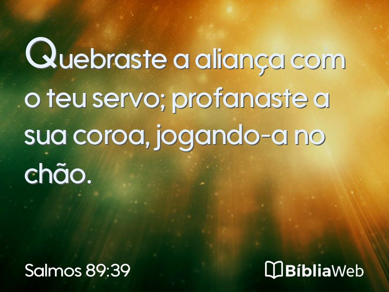 Salmos 89:39 em imagem para compartilhar