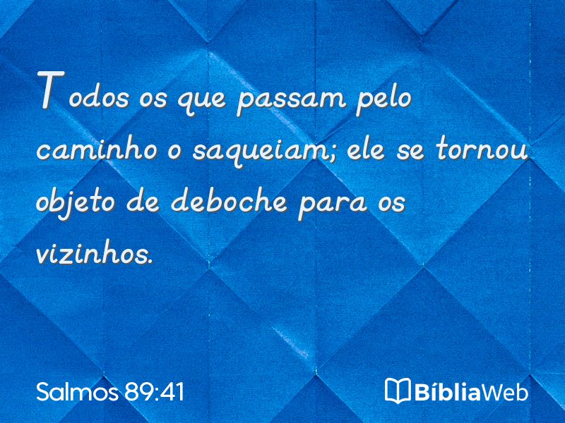 Salmos 89:41 em imagem para compartilhar