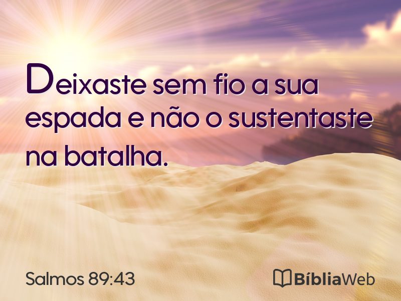 Salmos 89:43 em imagem para compartilhar