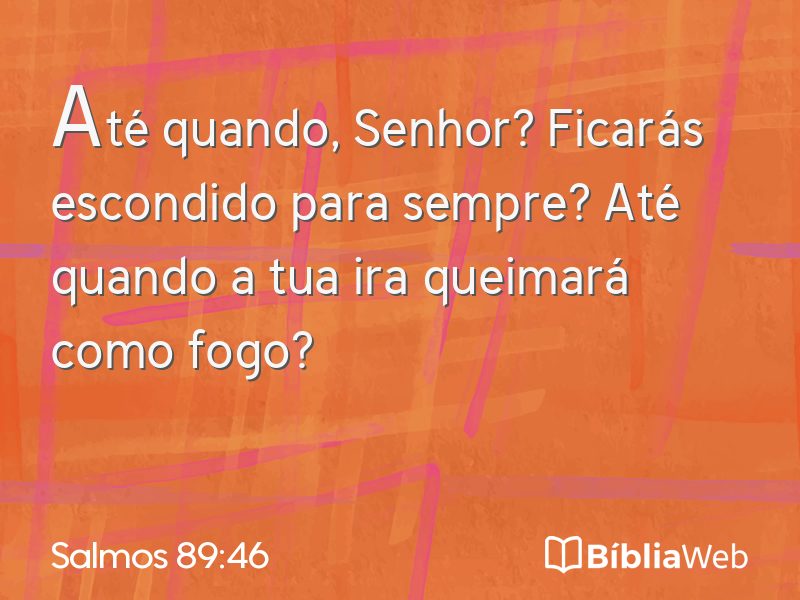 Salmos 89:46 em imagem para compartilhar
