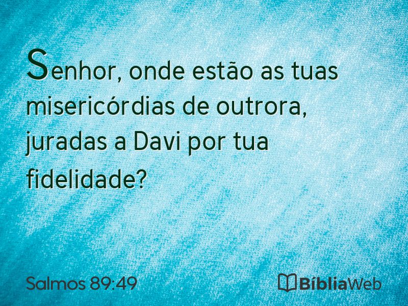 Salmos 89:49 em imagem para compartilhar