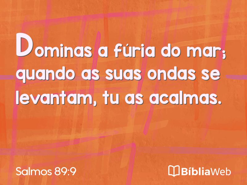 Salmos 89:9 em imagem para compartilhar