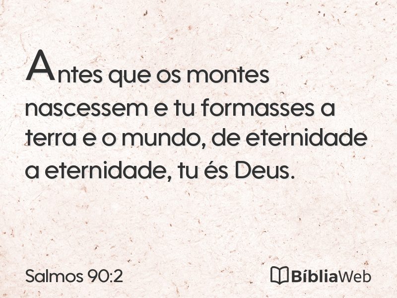 Salmos 90:2 em imagem para compartilhar