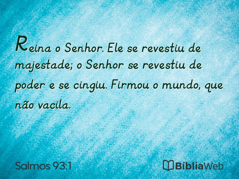 Salmos 93:1 em imagem para compartilhar