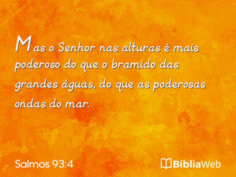 Salmos 93:4 em imagem para compartilhar