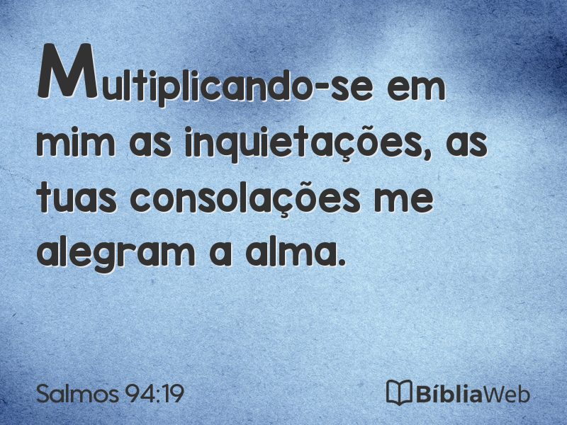 Salmos 94:19 em imagem para compartilhar